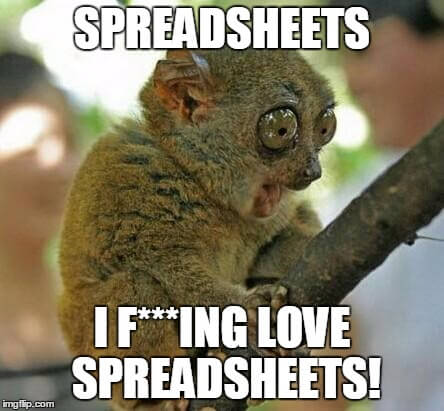 spread sheet love