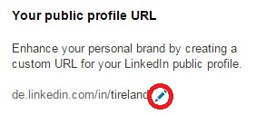 Customise your LinkedIn URL