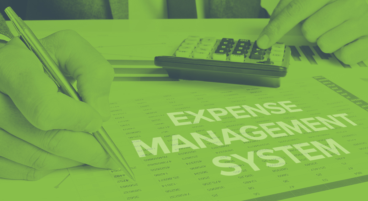 Graphic representation of how to implement an expense management system