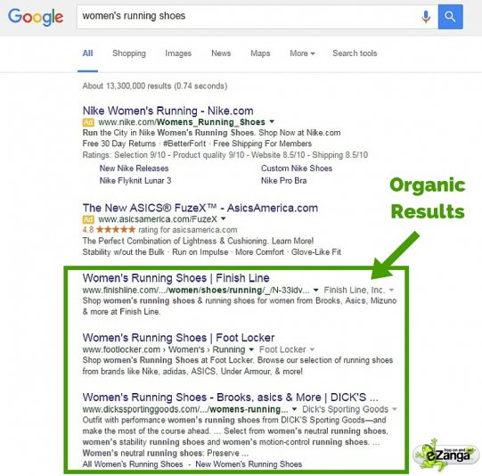 Organic Search Engine Results