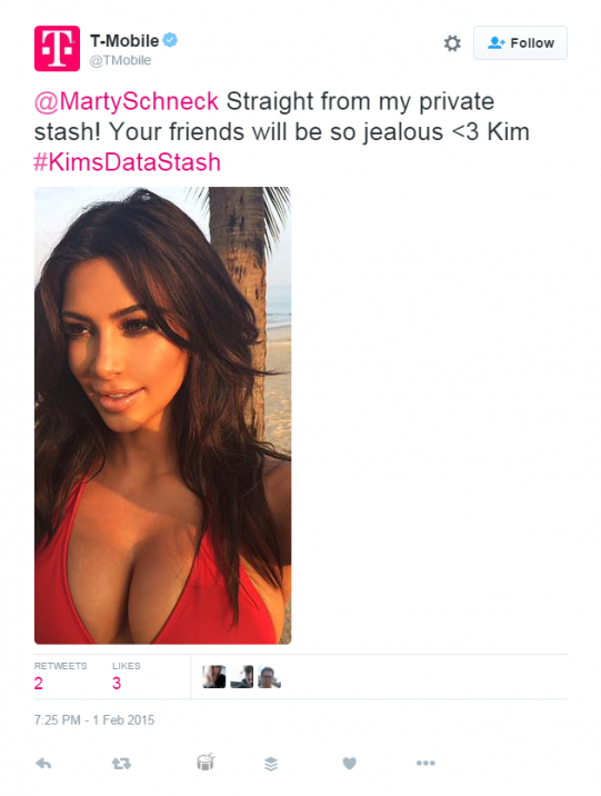 T-Mobile Kim Kardashian Tweet
