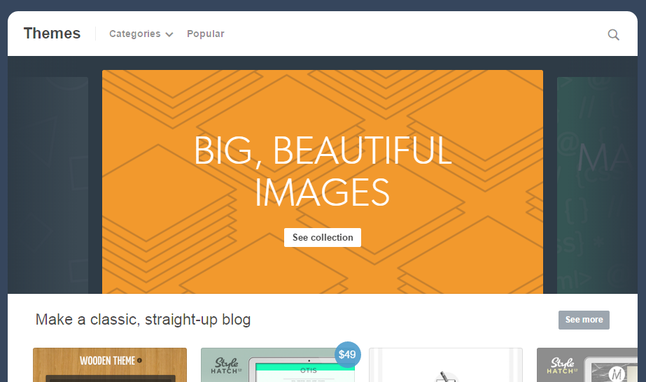 Tumblr Themes Page