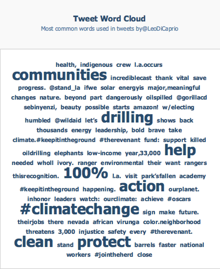 crowdbabble_social-media-analytics_how-the-internet-fell-in-love-with-leonardo-dicaprio_dicaprio_engagement-january14-march1_tweet-word-cloud