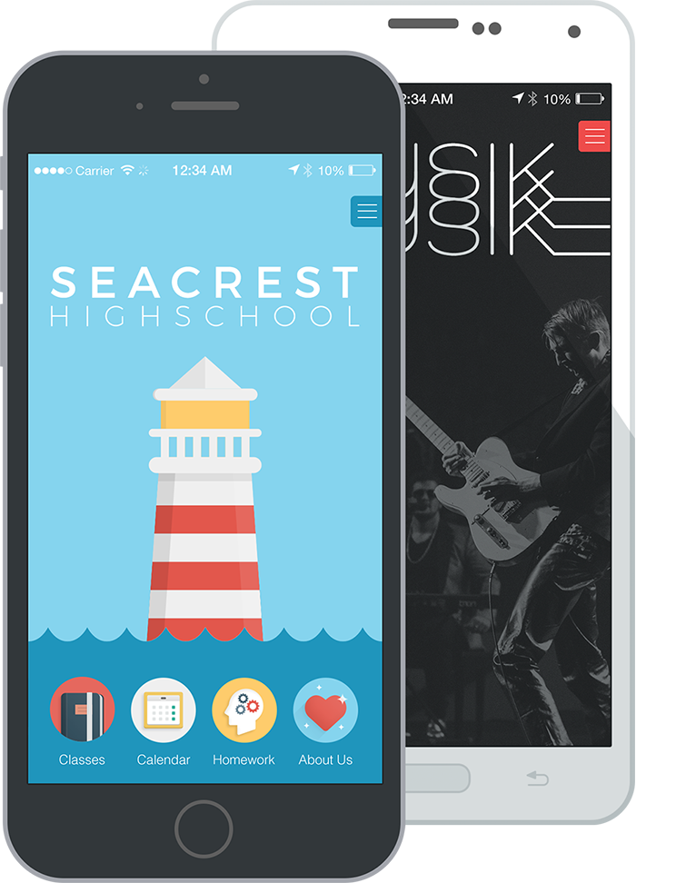homepage-phone mobile app builder