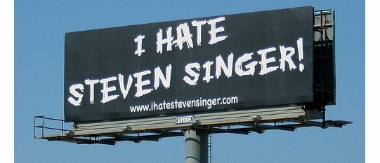 I Hate Steven Singer Billboard