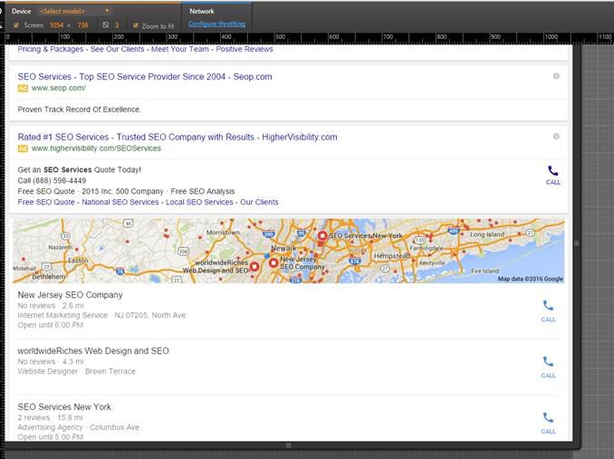 Hit refresh, and presto! Your search location will show up in the SERP.