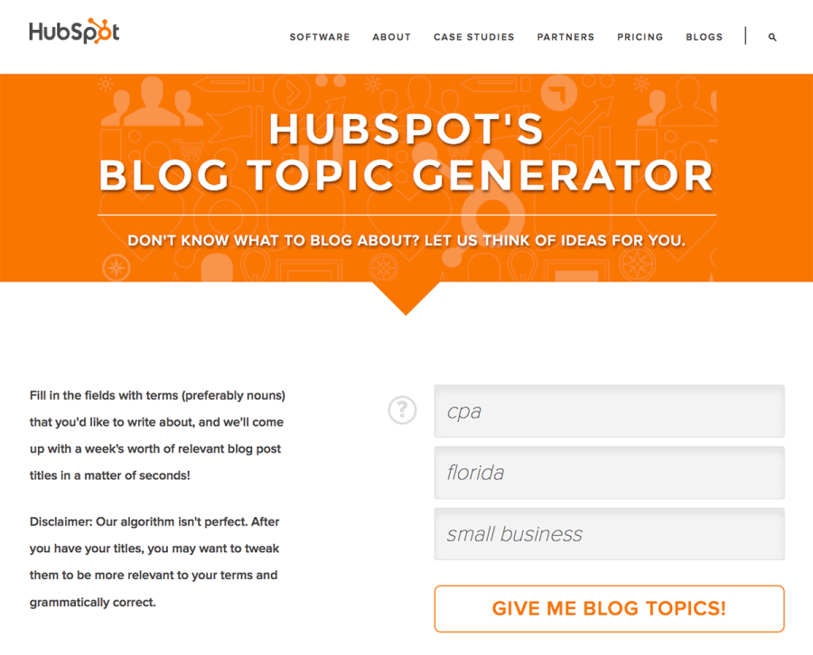 Copy of HubspotBlogTopicGenerator