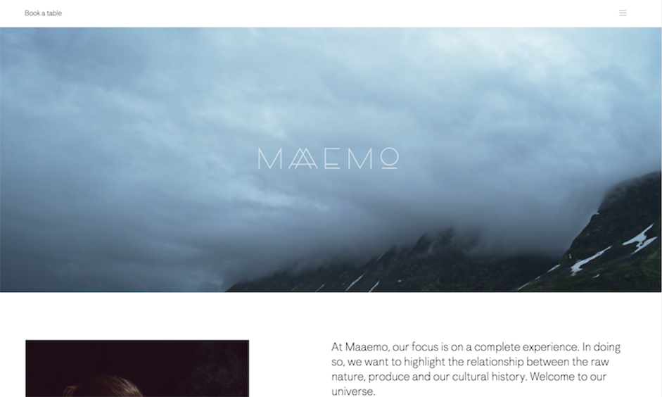 Hero Image - Web Design Trends - Maaemo