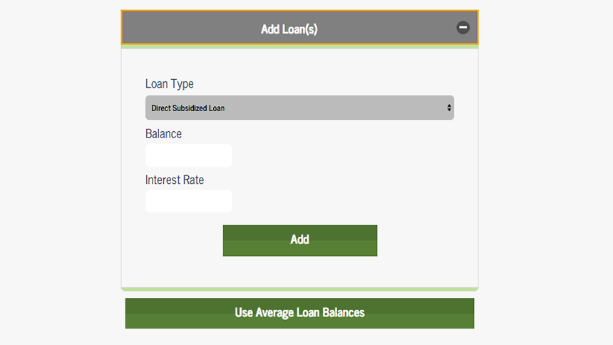 Loan Repayment Estimator - Interactive Marketing