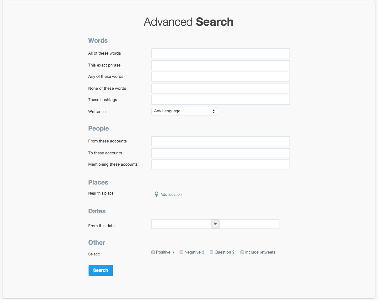 Use Advanced Search on Twitter for detailed listening.
