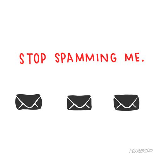 stop spamming