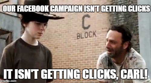 facebook campaigns not getting clicks