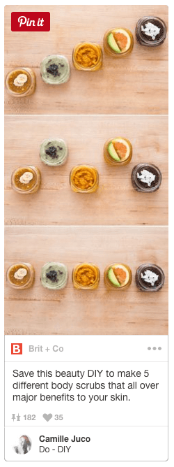DIY beauty scrubs pin