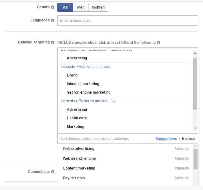 Facebook Targeting