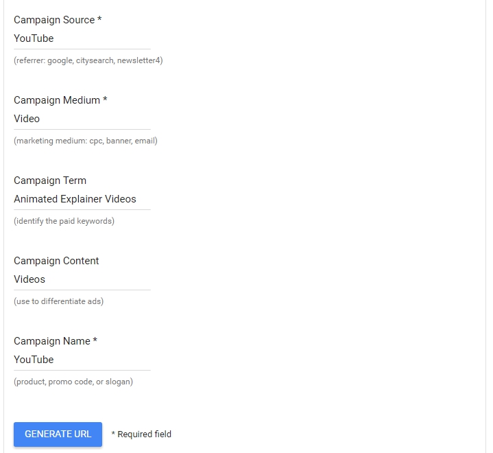 Google Link Builder