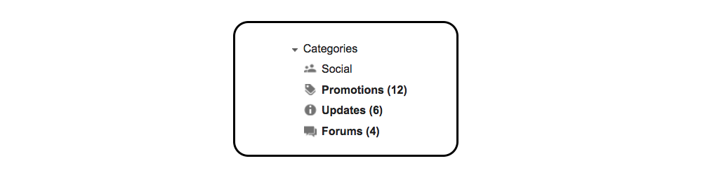 gmail tip #7: gmail categories side