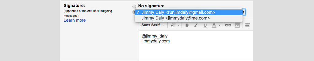 gmail tip #18: signatures