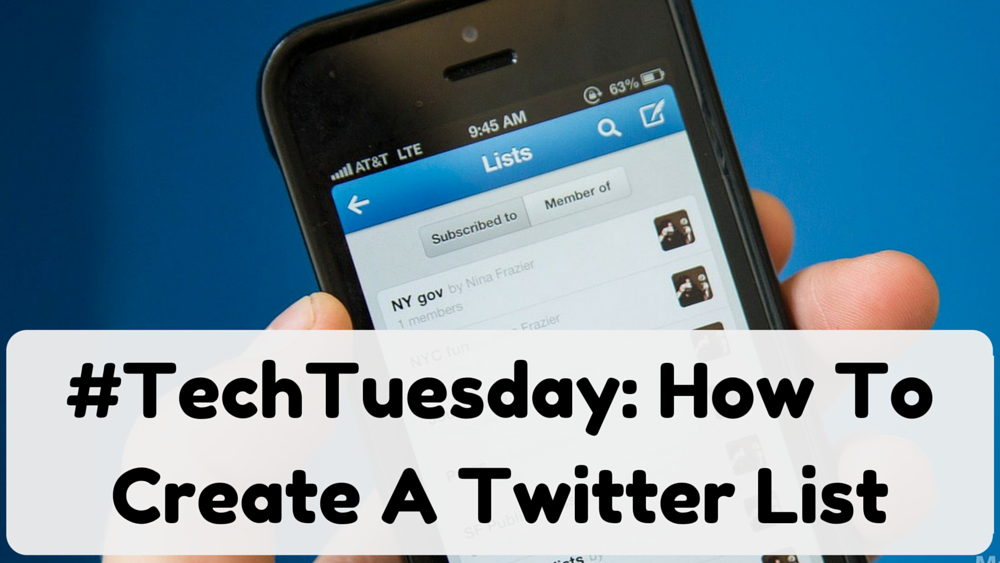 #TechTuesday- How To Create A Twitter List (2)