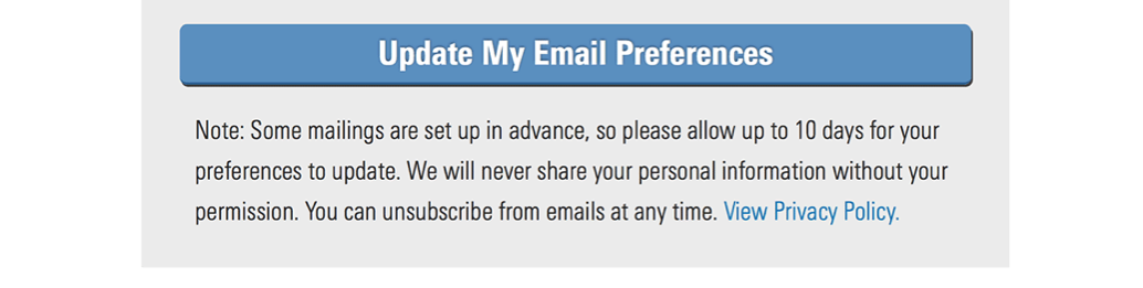 Update my email preferences