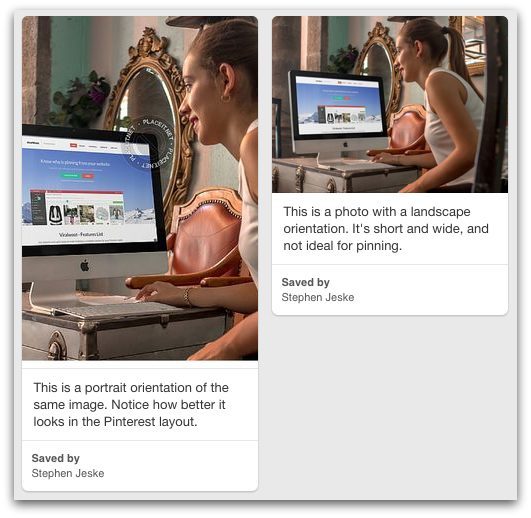 side by side Pinterest images