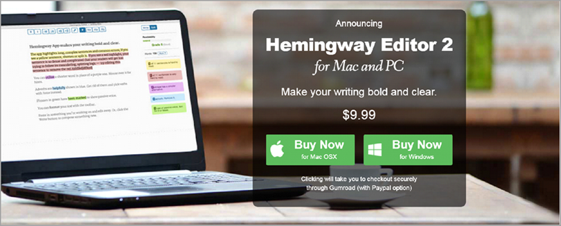 Hemingway for editing hacks