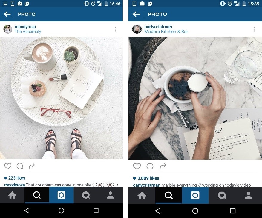 Instagram example