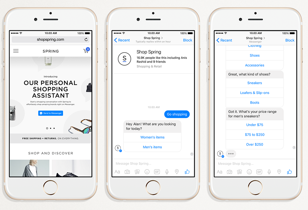 Spring Personalized Shopping Bot