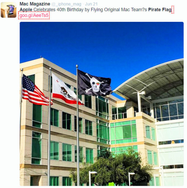 Apple pirate flag
