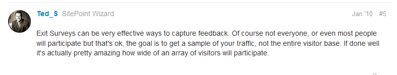 exit survey 3