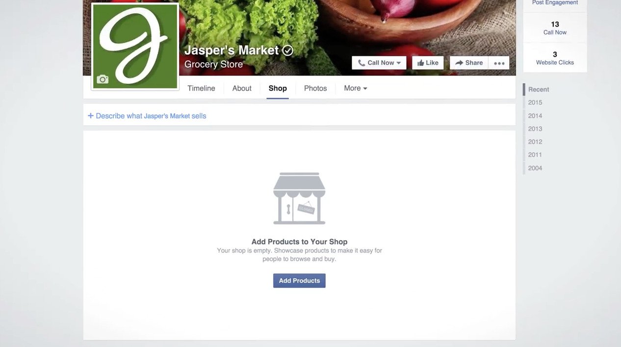Setting Up a Facebook Shop