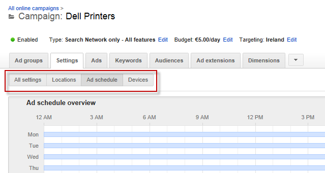 Money saving PPC tips use ad scheduling