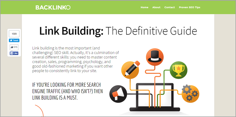 Backlinko for ecommerce content marketing