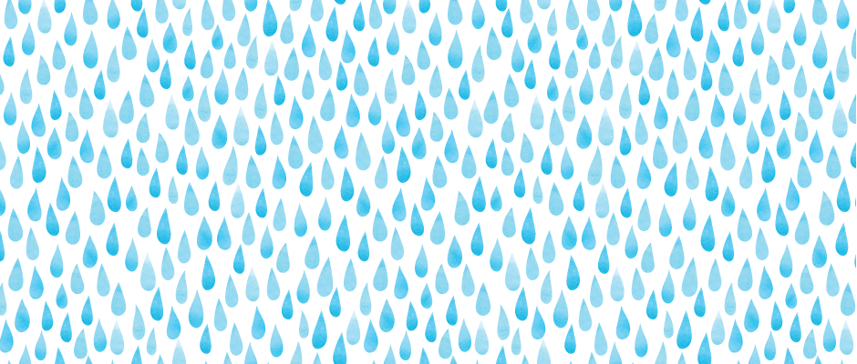 Water color illustration of rain drops forming a continuous pattern