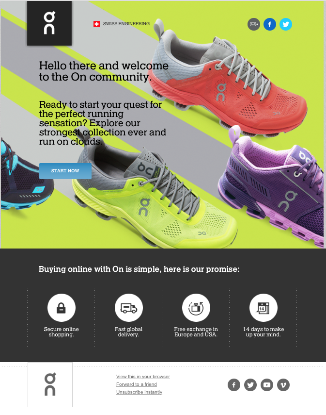On - Automated Welcome Email