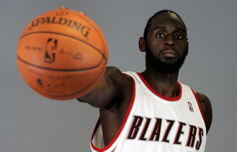 Portland Trail Blazers forward Darius Miles poses for a photo during media day in 2007.