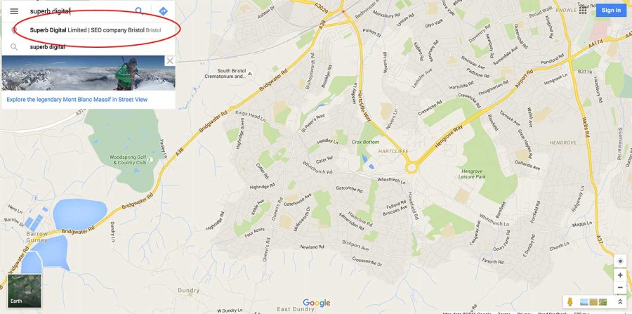 Search for your business name