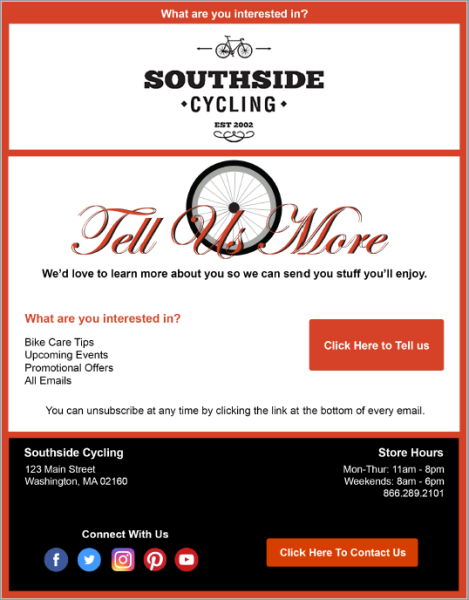 Welcome Email 3 - Southside
