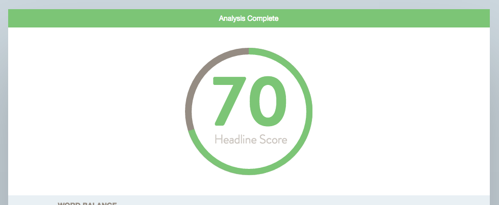 Actually, this is the first time CoSchedule gave me a score above 65.