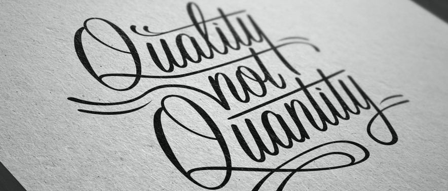 Content advertising quality not quantity