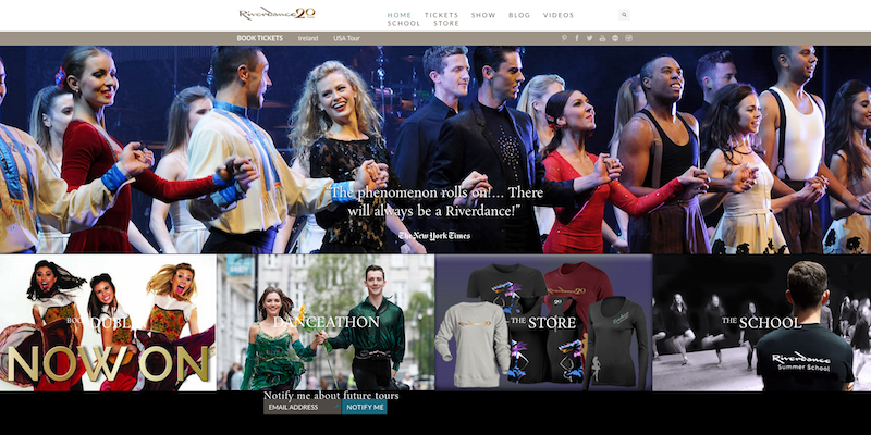 Riverdance Company Website