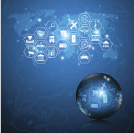 abstract, background, banner, telecoms, communication, innovation, concept, design, icon, internet of things, internet, computer, innovate, innovative, ball, circle, sphere, circular, social, data, access, wireless, connection, pattern, global, world map, networking, hexagon, circuit, electric, electronics, microchip, power, gradient, blue, vector, illustration, logo,