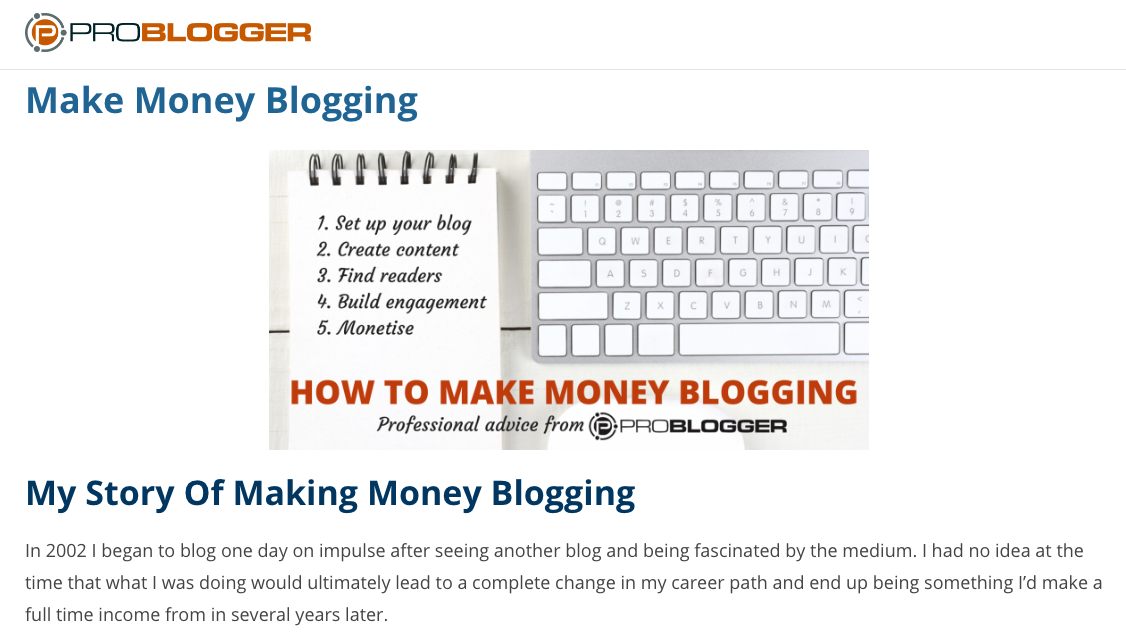 Pro Blogger - Make Money Blogging