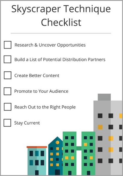 skyscraper technique checklist for successful digital marketer