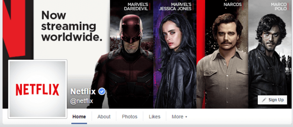 less is more - netflix on facebook