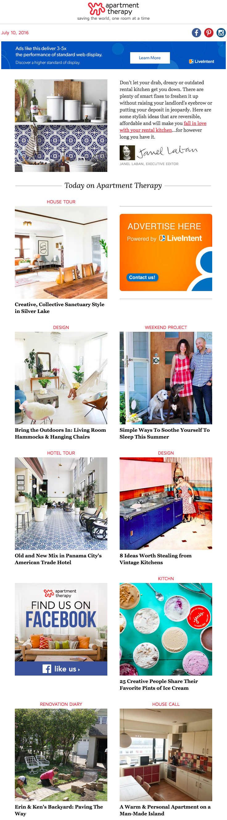 Apartment Therapy Use great images