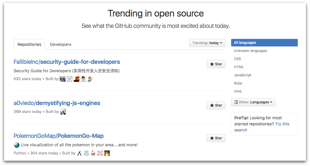GitHub Open Source Projects-d