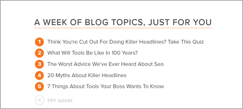 Hubspot Blog Topic Generator for SEO tools