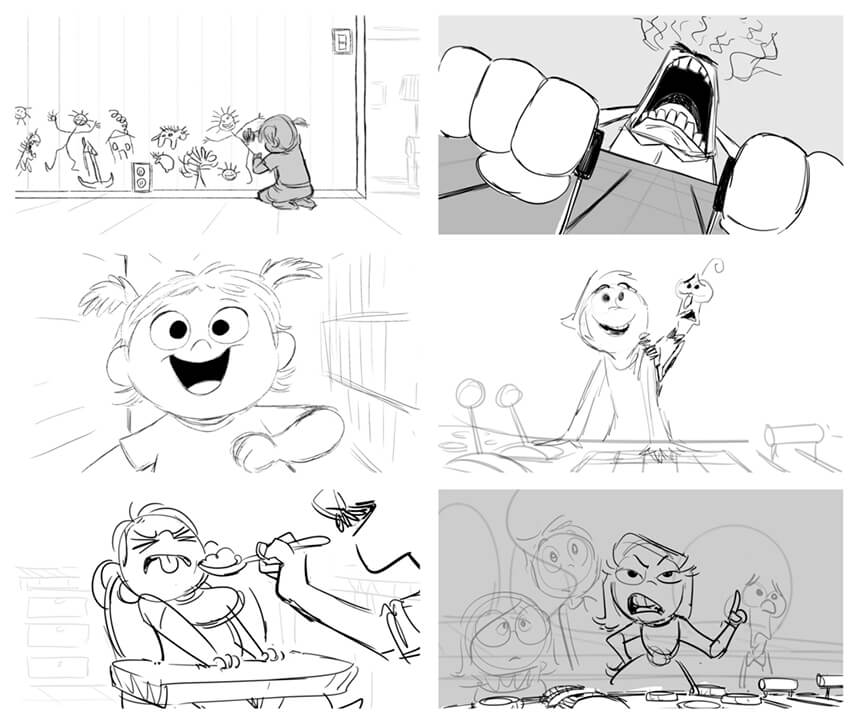 Inside Out Storyboard - Pixar Story Design