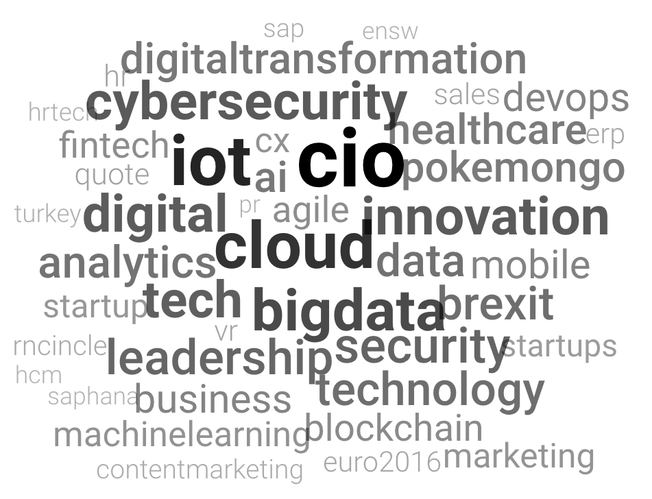 Top Hashtags Used by CIOs