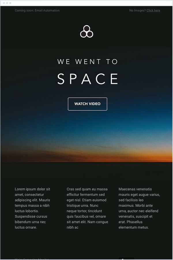 Space Email Template